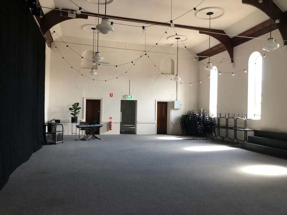 The Chapel cleared for rehearsal