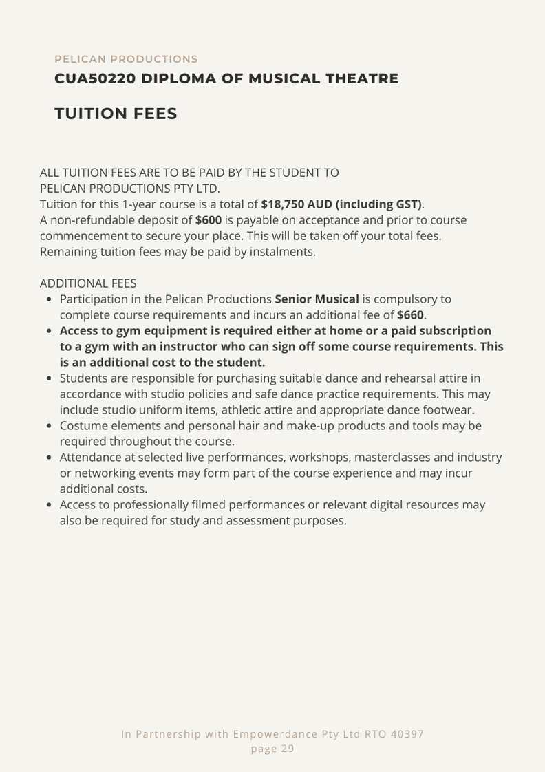 Prospectus page 29